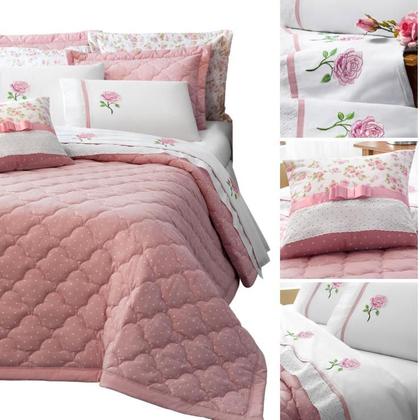 Imagem de cobre leito queen  athenas  11 peças cobertor  kit completo  macio 260cm x 240cm