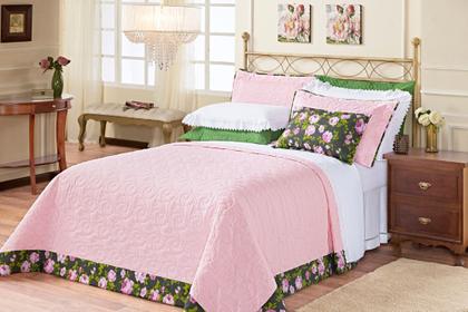 Imagem de Cobre leito san marino queen 5 pecas - rosa