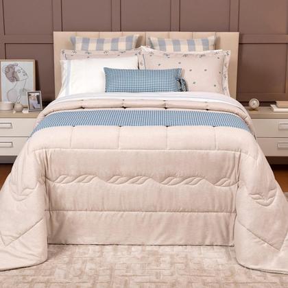 Imagem de Cobreleito Queen Lavive Alice 5 Pç Toque Linho 300 Fios ul