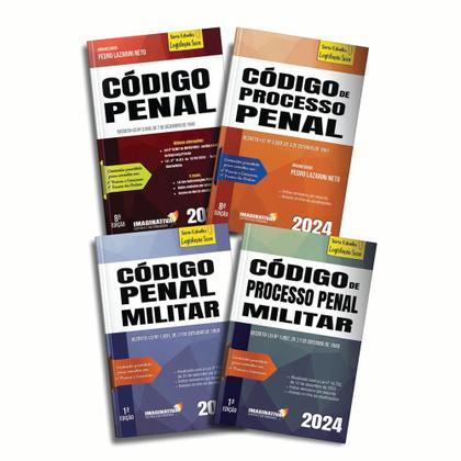 Imagem de Código penal + código de processo penal + código penal militar + código de processo penal militar - Editora Imaginativa Jus