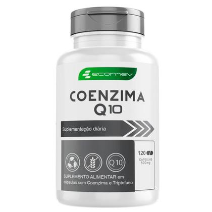 Imagem de Coenzima Q10 Pura 100% Absorção 500mg 120 Cápsulas Ecomev