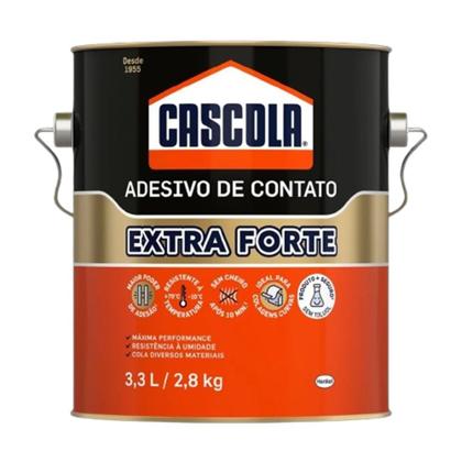 Imagem de Cola Adesivo de Contato 2,8Kg Cascola Extra sem Toluol Henkel Cola Madeira Acabamento