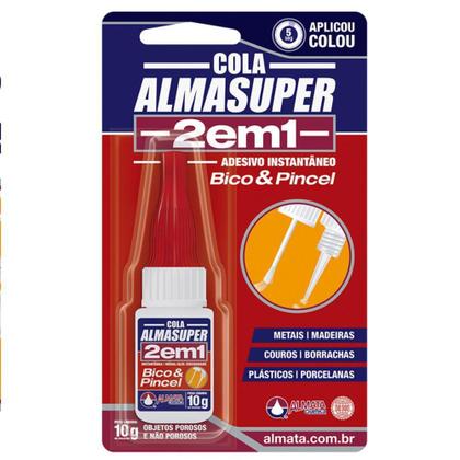 Imagem de Cola Adesivo Instantâneo 2 em 1 Almasuper 10g - Baungarten