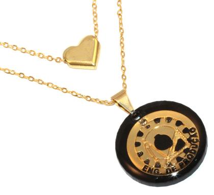 Imagem de Colar Cordão Duplo Minha Profissão Radiologia Folheado