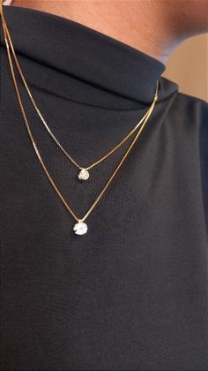 Imagem de Colar Duplo Ponto de Luz - Semijoia Elegante