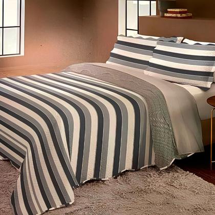 Imagem de Colcha Evolution Patchwork King 3 Pçs 2,80x2,60 Camesa