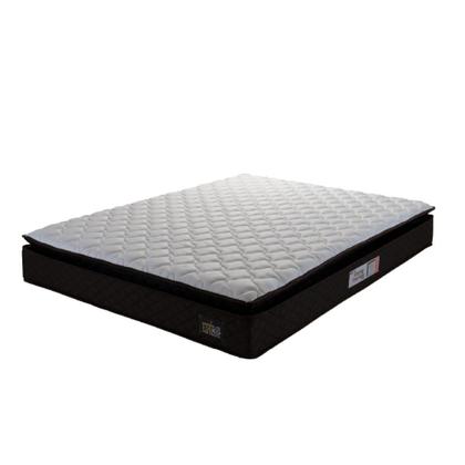 Imagem de Colchão Casal Espuma D45 Pillow Top Strong Marrom/Branco Hellen - Suporta até 150kg por Pessoa