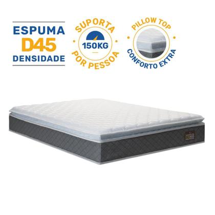 Imagem de Colchão de Espuma D45 Pillow Top Fort Comfort Casal 138 cm