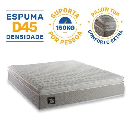Imagem de Colchão de Espuma D45 Pillow Top Strong Queen 158 cm