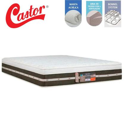 Imagem de Colchão King Size Mola Castor Silver Star Tecnopedic Air One Face 1,93 X 2,03 X 0,32