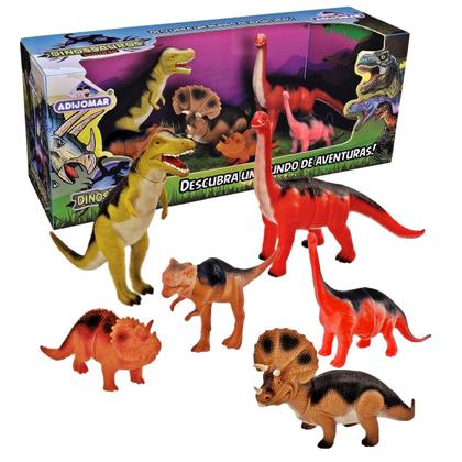 Imagem de Coleção 6 Dinossauros Evolução - Adijomar Brinquedos