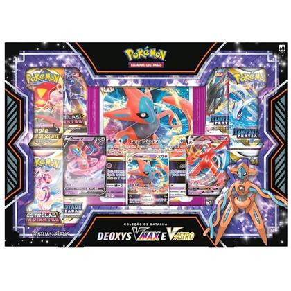 Coleção De Batalha Pokémon Deoxys Vmax E V-Astro Copag - Deck de