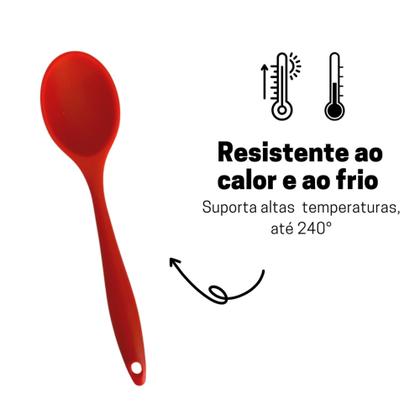 Imagem de Colher Redonda de Silicone Linha Premium 20cm - VNC 2271