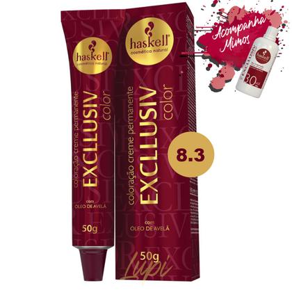 Imagem de Coloracao Creme 8.3 Permanente Haskell Excllusiv Color