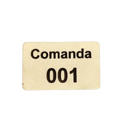 Imagem de Comanda Bar Restaurante Ecologicas Com 50 Em Mdf 3Mm Branco