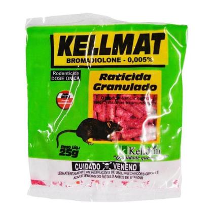 Imagem de Combo C/ 10 Raticidas Kellmat Granulado 25g