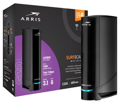 Imagem de Combo de roteador de modem a cabo ARRIS G20 DOCSIS 3.1 WiFi 6 AX3000