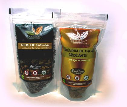 Imagem de Combo NIbs e Amêndoa de cacau crocante com açúcar mascavo 120g cada- Cacauway