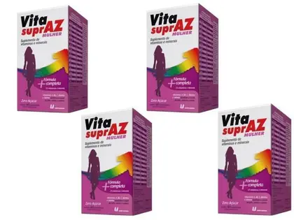 Imagem de Combo Vita Supra Az Vitamina Para Mulheres Zero Açúcar 240cp Kit Sabor:Sem sabor