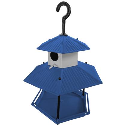 Imagem de Comedouro com casa para pássaros - Plástico reciclado