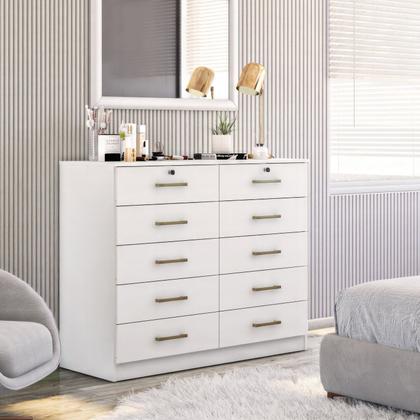 Imagem de Cômoda 10 Gavetas com 2 Chave Londres