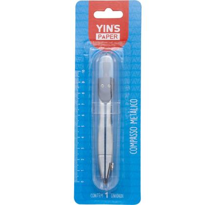 Imagem de Compasso Metálico Com Case De Acrílico Yin's