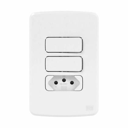 Imagem de  compose cj 2 ts+1 tom 10a placa 4x2 bco - weg