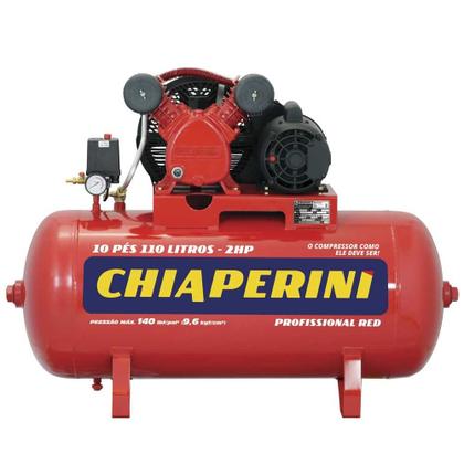 Imagem de Compressor de ar 10 pés 110L 2 hp 140 libras monofásico - 10/110 RED (110/220 (Monofásico))