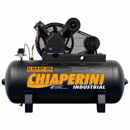 Imagem de Compressor de ar 20 pés 200l 5 hp 175 lbs monofásico - CJ 20+ APV 200L (220V)
