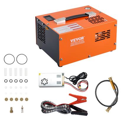 Imagem de Compressor de ar PCP VEVOR 4500PSI 12V DC/110V AC com adaptador