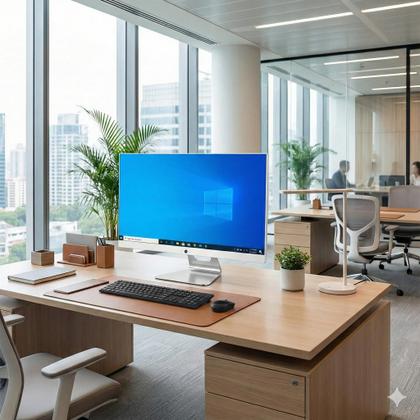 Imagem de Computador All In One - Intel Core i7 - Tela 23.8 Polegadas SSD 512 Gb - Memória 16 GB - Branco