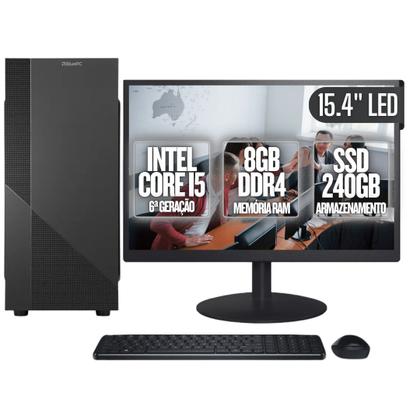 Imagem de Computador Completo BluePC Task Intel Core i5 6ª Geração 8GB DDR4 SSD 240GB Monitor 15.4" - CDBP-TA002
