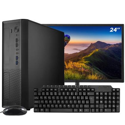 Imagem de Computador Completo SFF Slim Ark Monitor 24'' Intel Core i7 2600 16GB SSD 120GB Linux Kit Multimidia