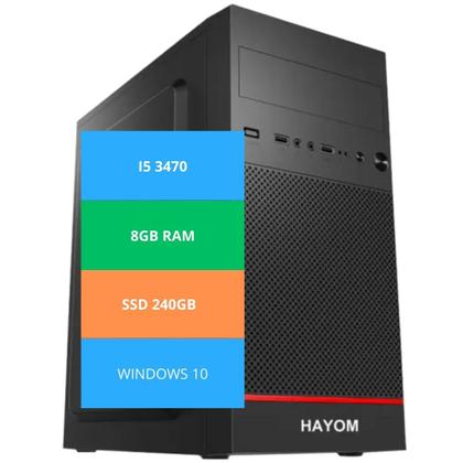 Imagem de Computador Pc Cpu Intel Processador I5 3470 Placa Mãe B75 Memória 8gb Ram 240 Ssd + Win
