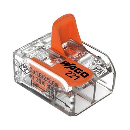 Imagem de Conector Emenda Wago Para Chuveiro 2P 0.50mm a 6.00mm