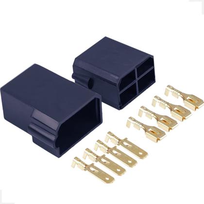 Imagem de Conector Permak 4 Vias Com Terminais Macho E Fêmea 35/A