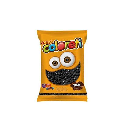 Imagem de Confeito de Chocolate Preto para Festas, Halloween e Tubetes