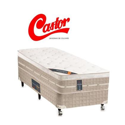 Imagem de Conj. Colchão Castor Premium Tecnopedic Solteiro 78x188x30 + Base Box Premium 78x188x27