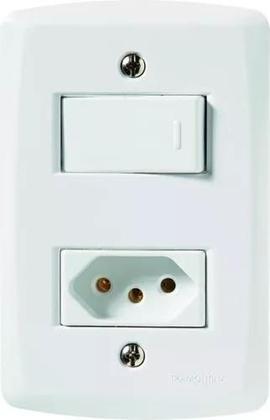 Imagem de Conj Interruptor 10a Tomada 20a Lux2 Tramontina 57145044