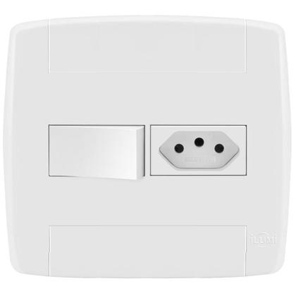 Imagem de Conjunto 1 Paralelo + 1 Tomada 10A 4X4 - Ilumi Lev - 87048