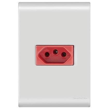 Imagem de Conjunto 1 Tomada 20A Vermelho - Tramontina Liz - 57170015