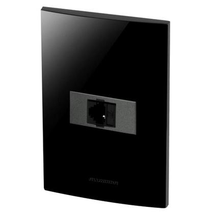 Imagem de Conjunto 1 Tomada Telefone Rj11 - Inova Black / Grafite