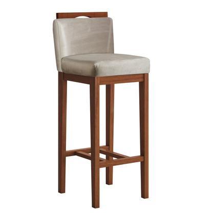 Imagem de Conjunto 2 Banquetas Baixa em Madeira Maciça Libéria CCS Interiores