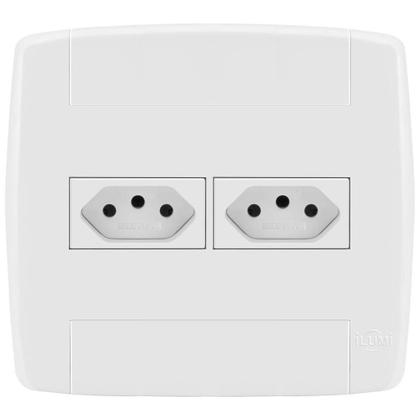 Imagem de Conjunto 2 Tomadas 10A 4X4- Ilumi Lev - 87040