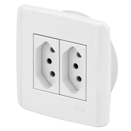 Imagem de Conjunto 2 Tomadas 10A - Ilumi Slim Móveis - Ism009