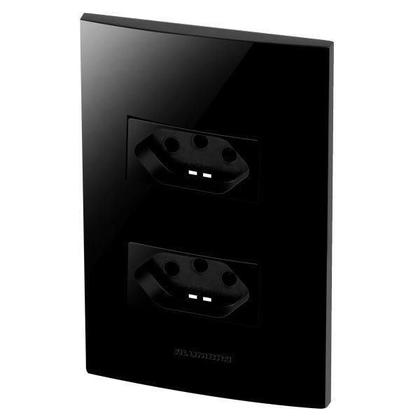 Imagem de Conjunto 2 Tomadas 20A - Inova Black Piano - Blp06