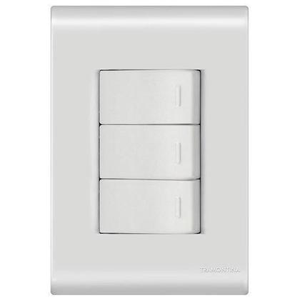 Imagem de Conjunto 3 Interruptores Simples - Tramontina Liz - 57170070