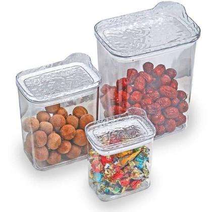 Imagem de Conjunto 3 Pote Hermético Multiuso com Tampa