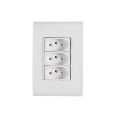 Imagem de Conjunto 3 Tomadas 2P+T 20A 4x2 Tramontina Liz