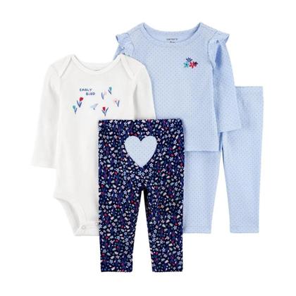 Imagem de Conjunto 4 pecas Body Camiseta Legging Carters Menina